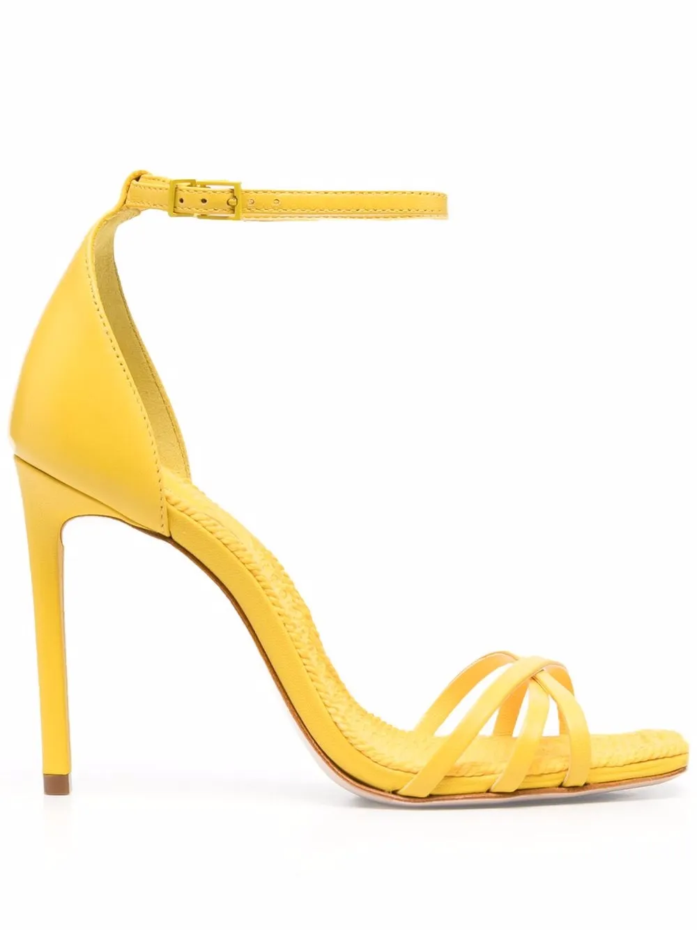 

Schutz sandalias con puntera cuadrada - Amarillo