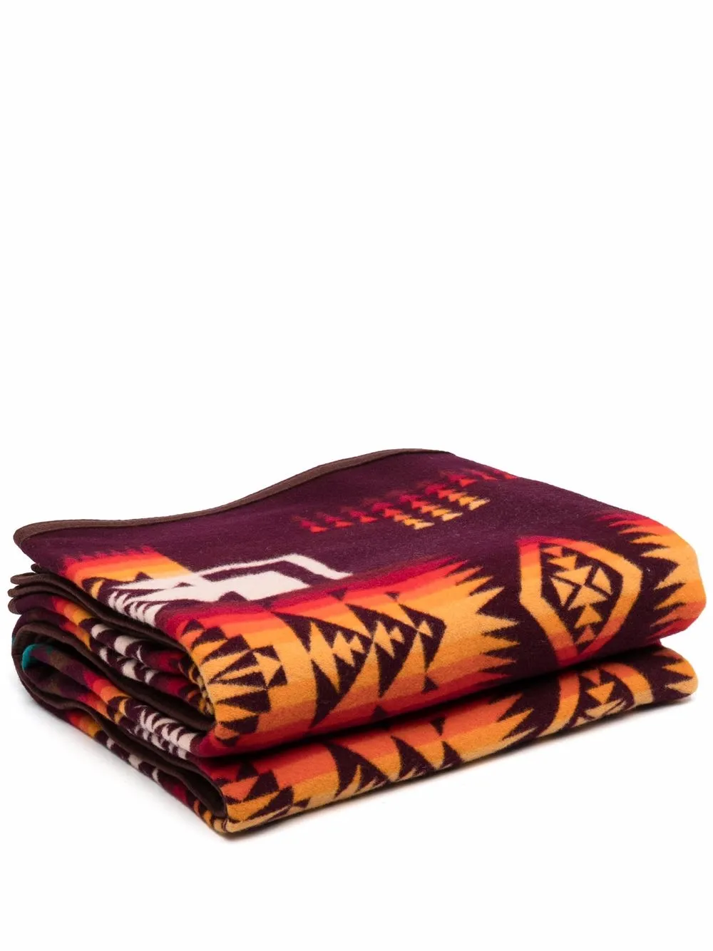 

Pendleton manta con motivo en jacquard - Rojo