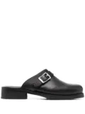 OUR LEGACY Camion buckle-detail mules - Black