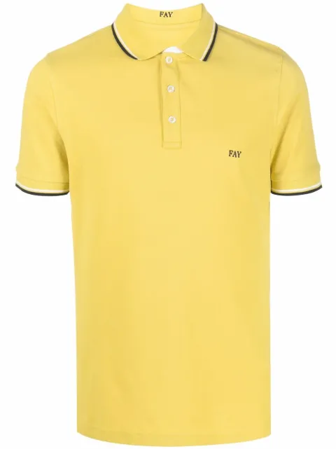 Fay - logo-embroidered polo shirt