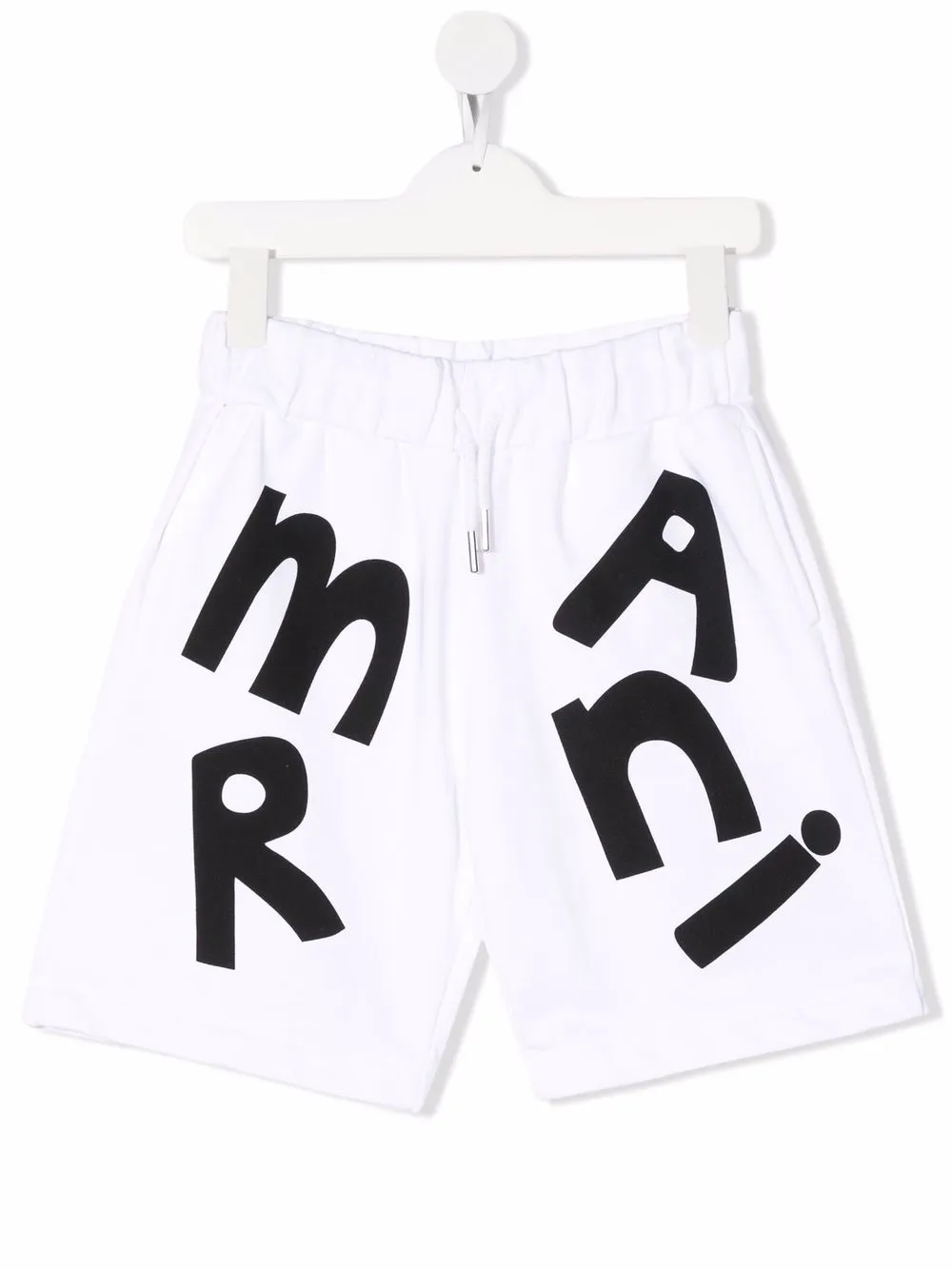 

Marni Kids bermudas con logo estampado - Blanco
