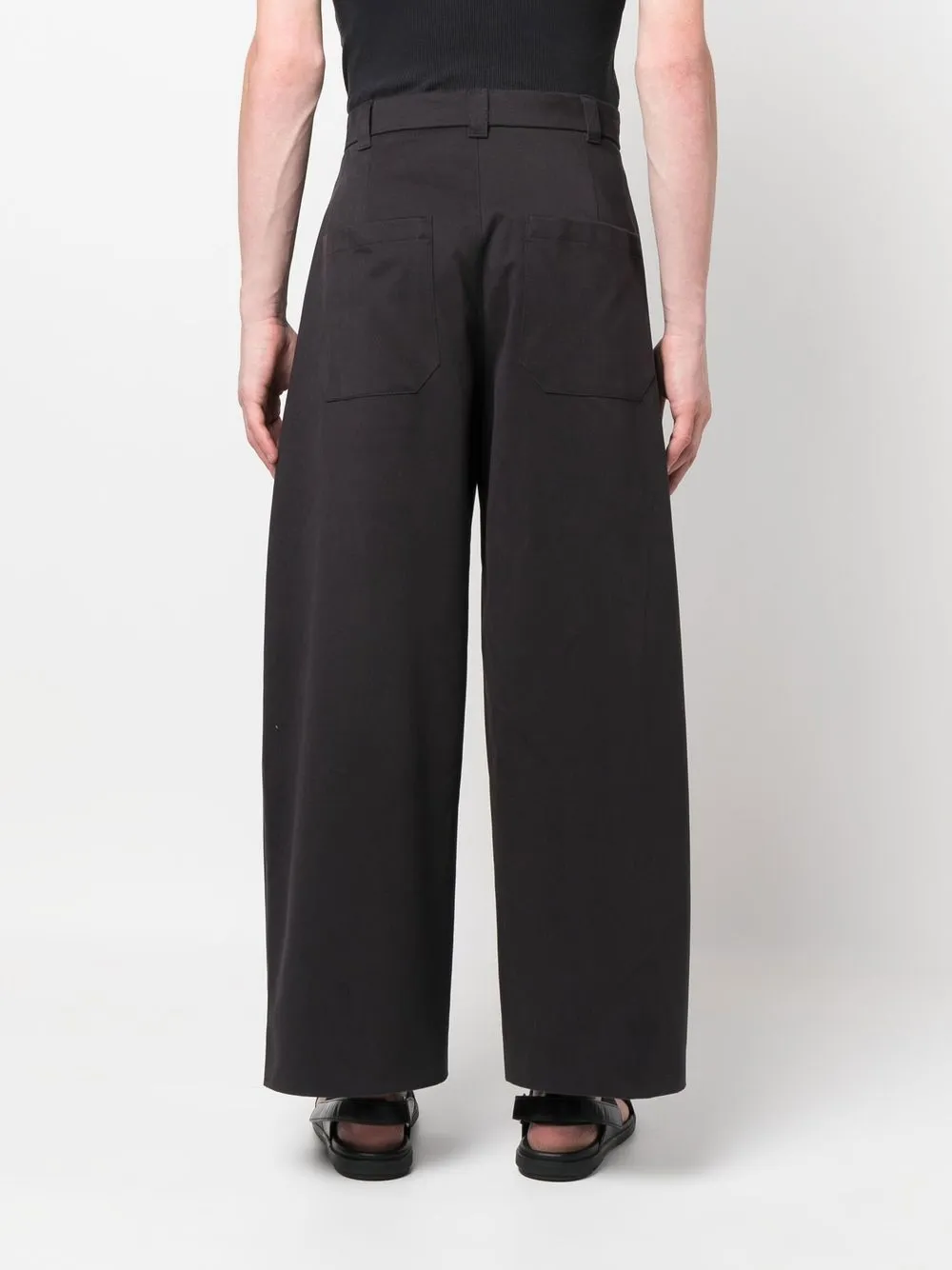 Studio Nicholson Broek met wijde pijpen Grijs