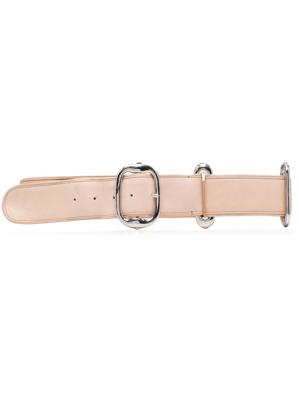 Pre-owned Gianfranco Ferre 1990s Leather Belt In Neutrals