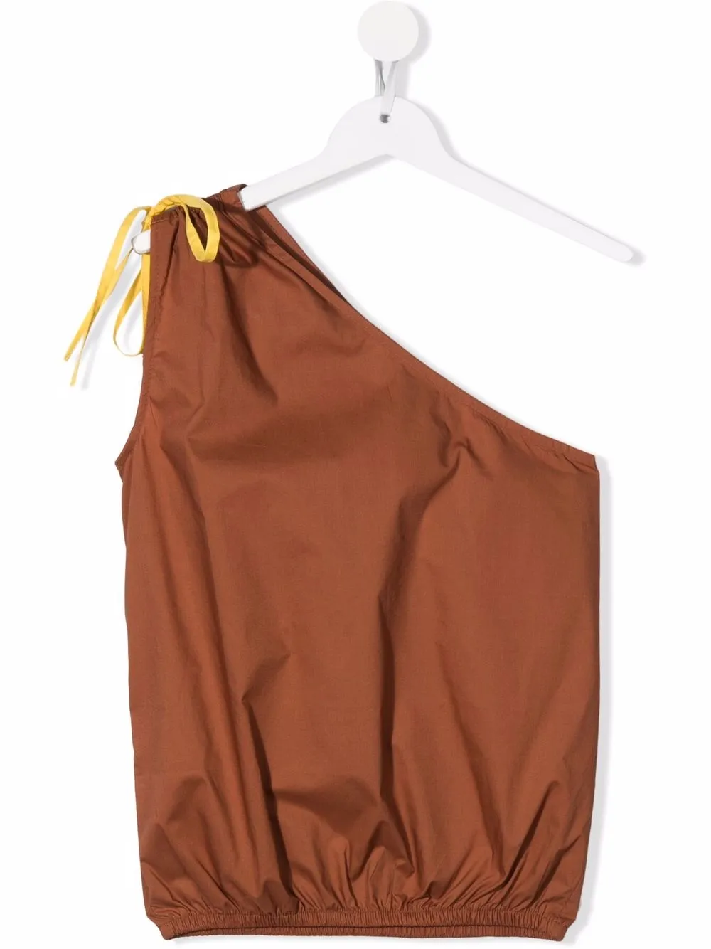 

Mariuccia Milano Kids TEEN off-shoulder cotton top - Brown