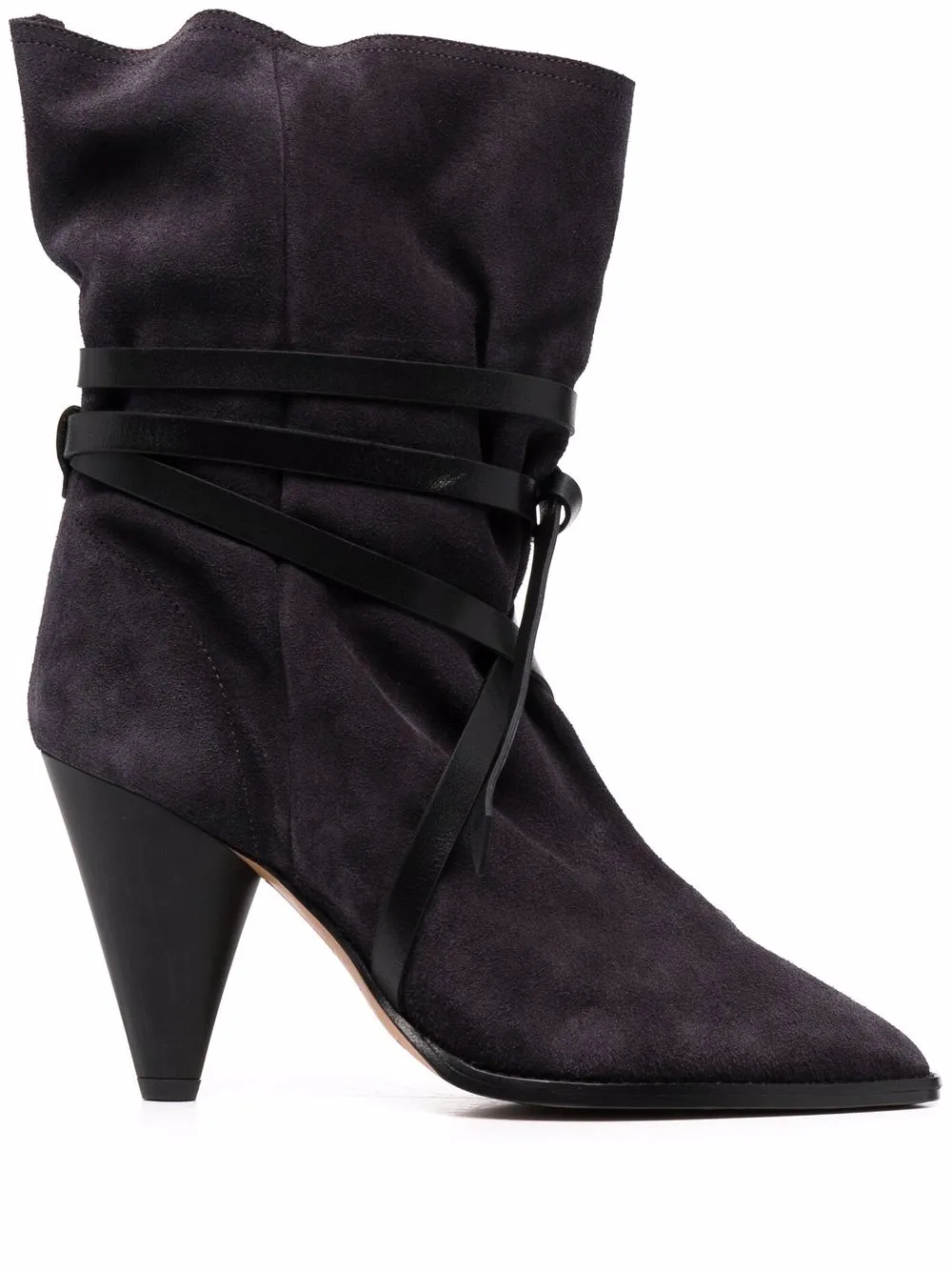 ISABEL MARANT pointed suede boots – Black