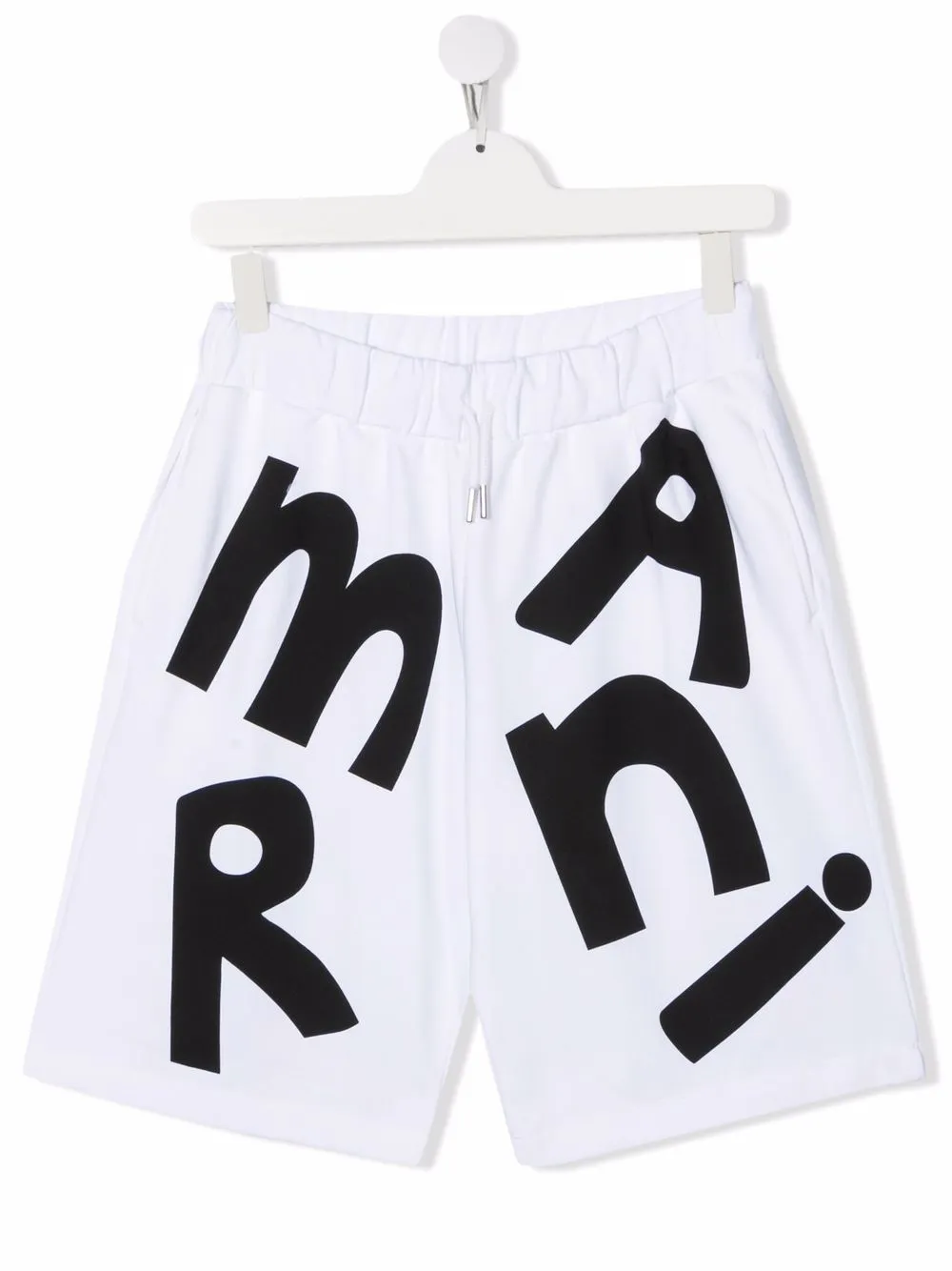 

Marni Kids TEEN logo-print bermuda shorts - White