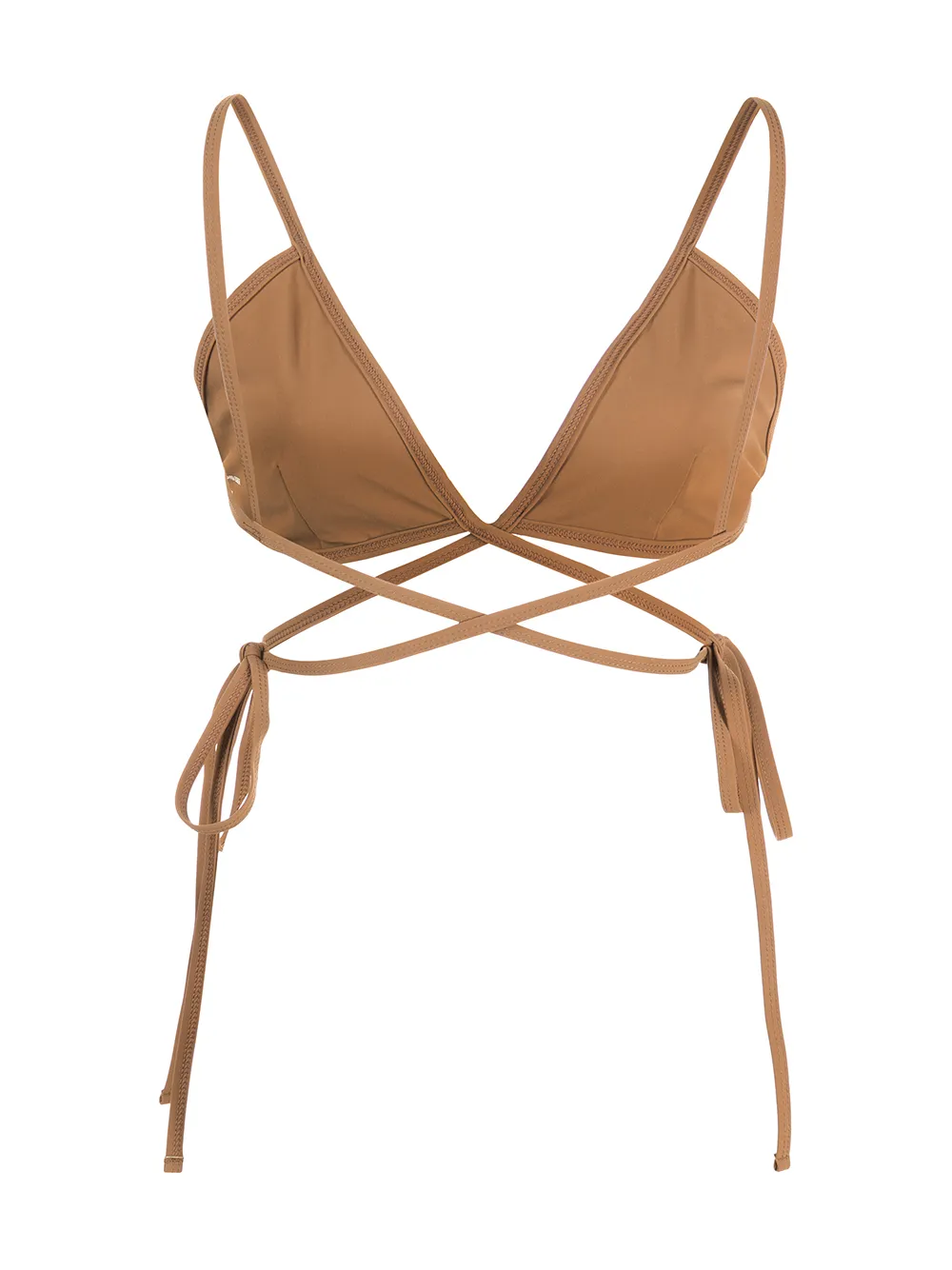 Christopher Esber Bikinitop met V-hals - Bruin