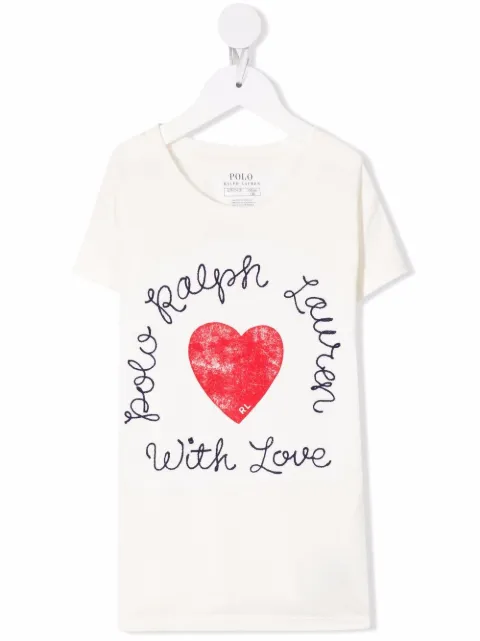 POLO RALPH LAUREN KIDS slogan-print T-shirt