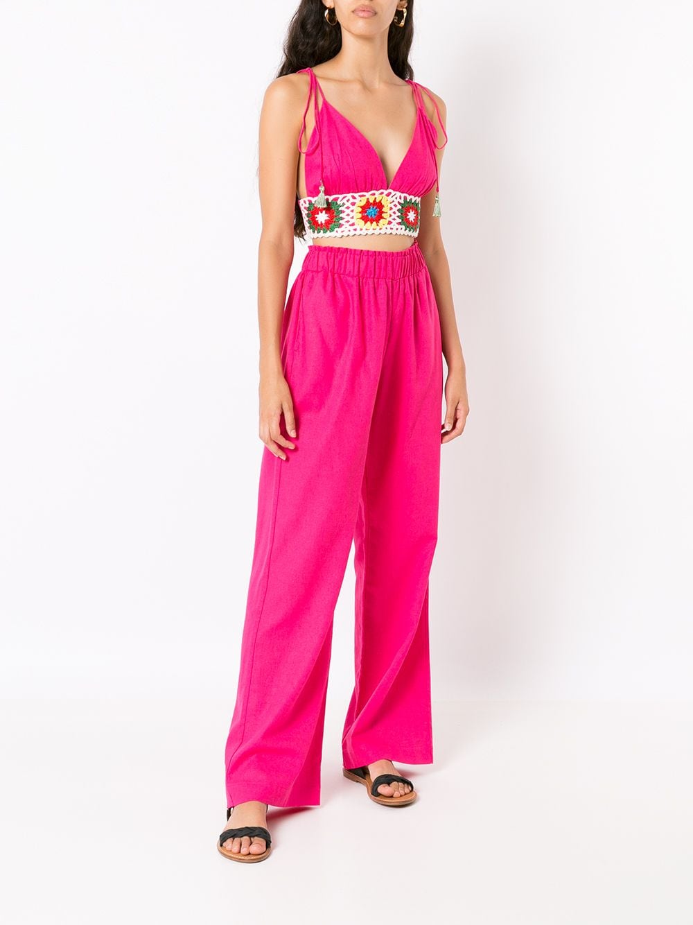 Olympiah Cropped top - Roze