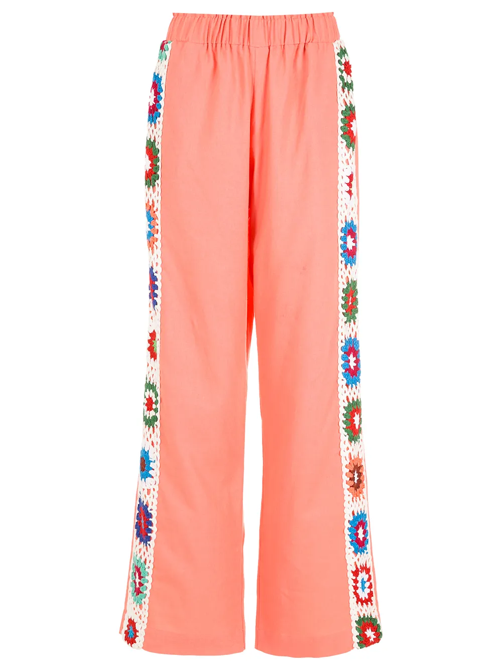 

Olympiah crochet-stripe track trousers - Pink