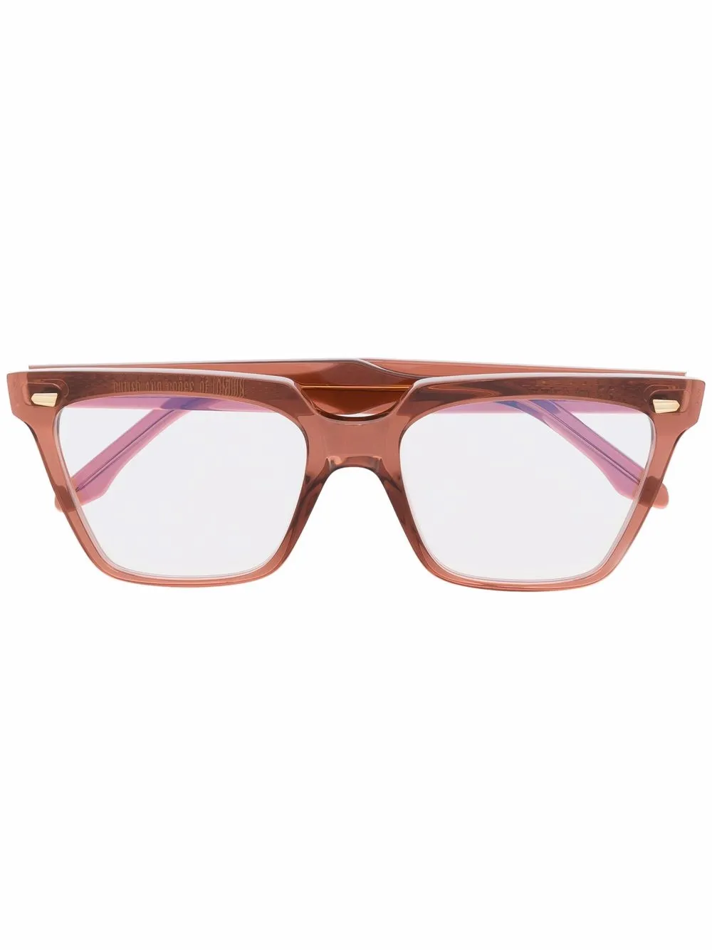 

Cutler & Gross square-frame optical glasses - Pink