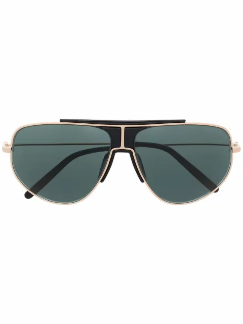 TOM FORD Eyewear lunettes de soleil teintées à monture pilote
