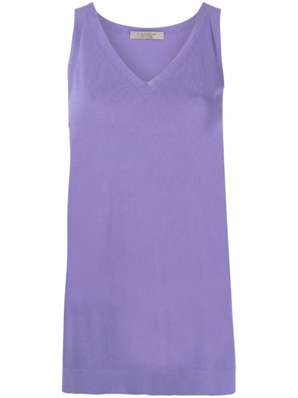 D.Exterior V-neck Sleeveless Top - Farfetch