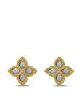 Roberto Coin 18kt yellow gold Princess Flower diamond earrings