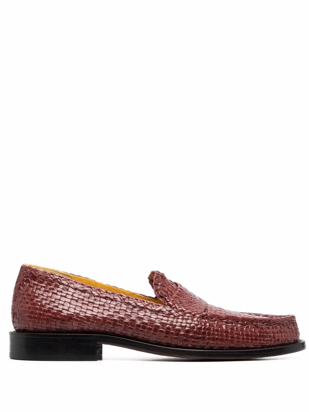 

Marni woven leather loafers - Brown