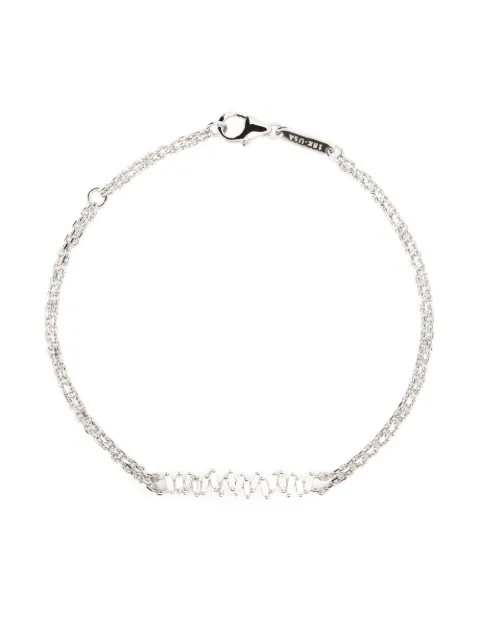 Suzanne Kalan Bracciale a catena in oro bianco 18 carati e diamanti