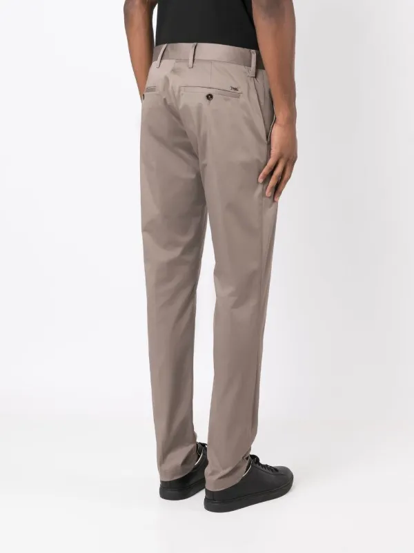 Emporio Armani stretch-cotton Chinos | Brown | FARFETCH IN