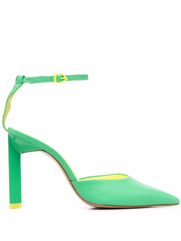 schutz green heels