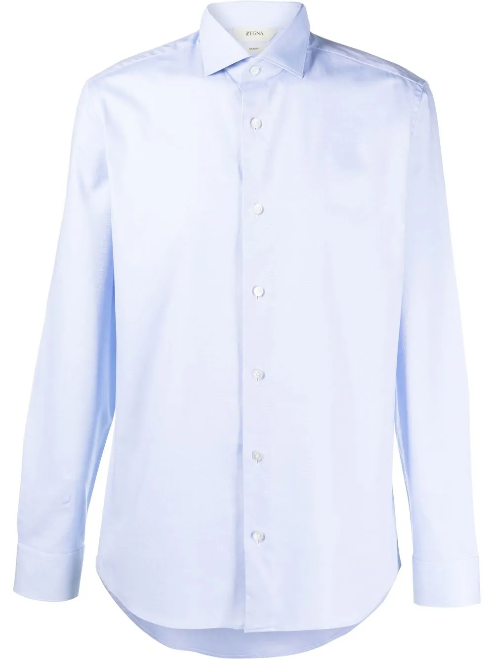 

Zegna slim-cut poplin shirt - Blue