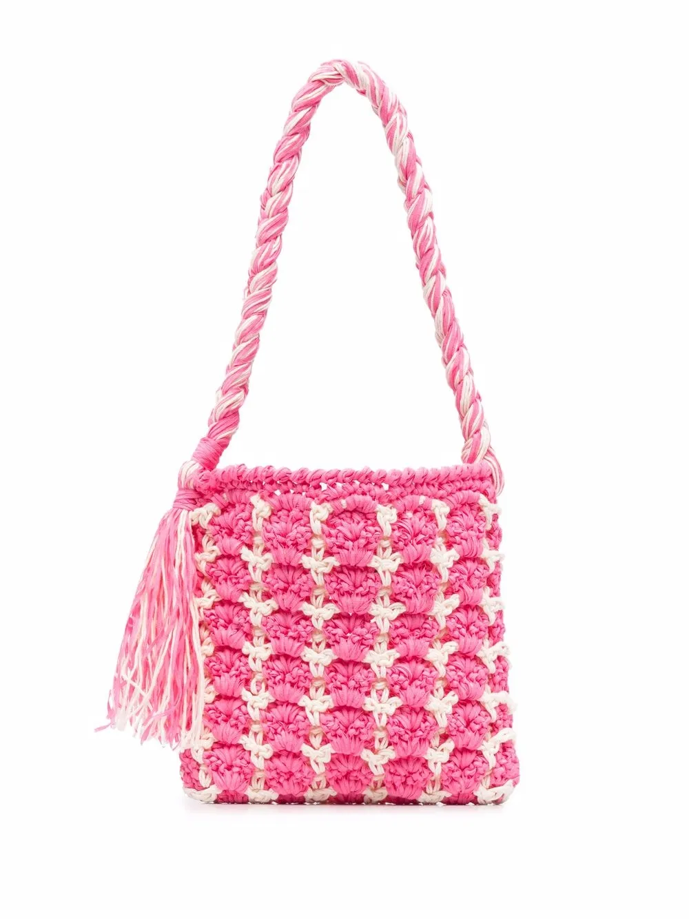 

Marco Rambaldi bolsa de crochet con diseño de dos tonos - Rosado