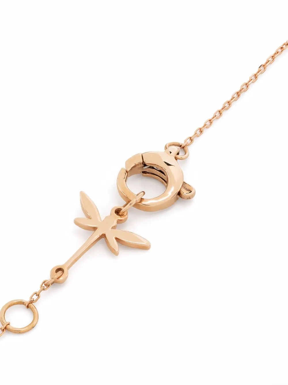 18kt Rose Gold Dragonfly Earrings And Necklace Set