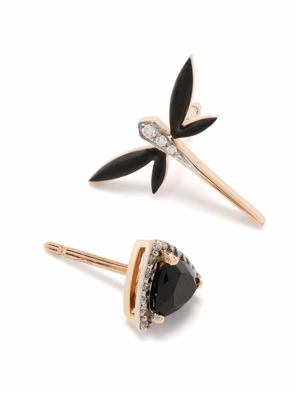 18kt Rose Gold Dragonfly Earrings And Necklace Set