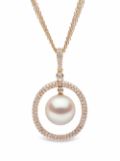 Yoko London 18kt rose gold Aurelia South Sea pearl diamond pendant - Pink