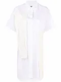 MM6 Maison Margiela deconstructed shirt dress - White