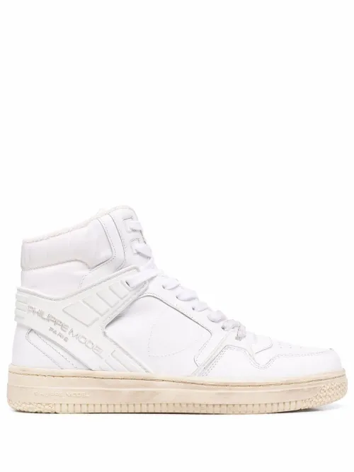 Baskets montantes en cuir - Philippe Model Paris - Modalova