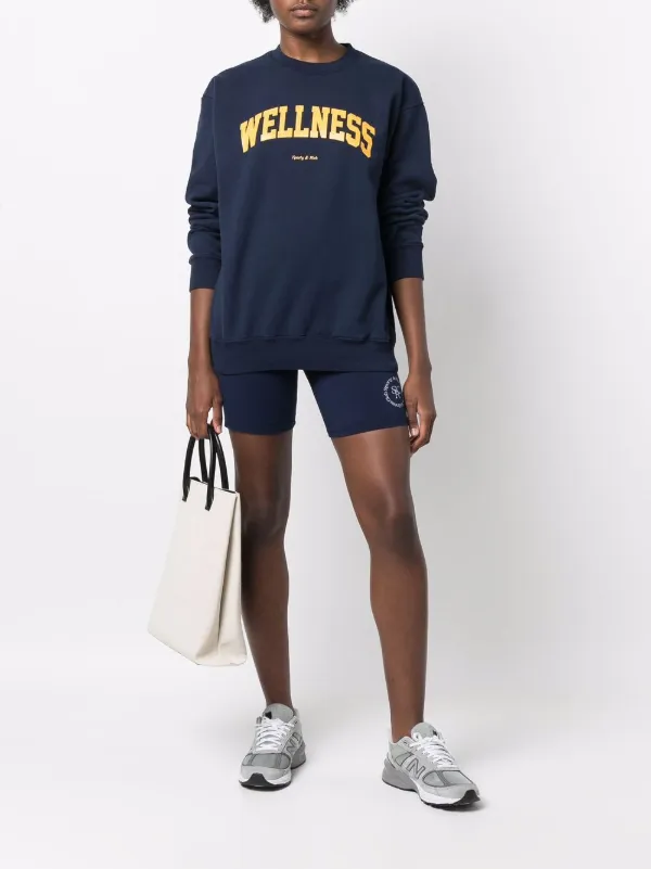 SPORTY & RICH ショートパンツ Sporty & Rich ロゴウエスト ショートパンツ | ブラック