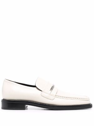 Mens white deals loafer shoes