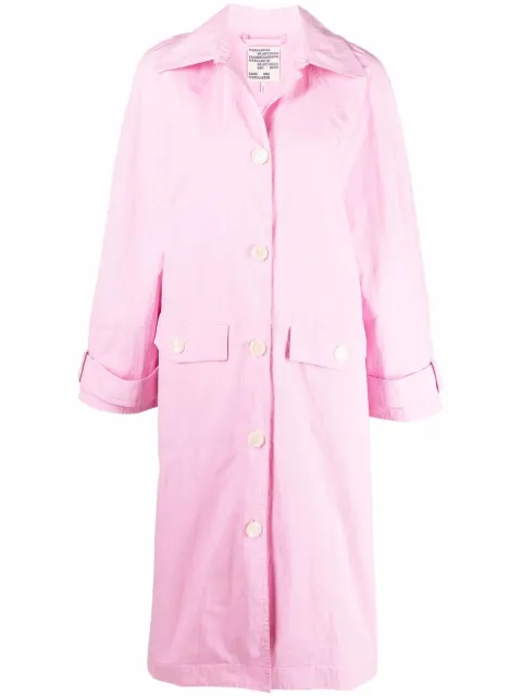 Baum Und Pferdgarten point-collar trench coat
