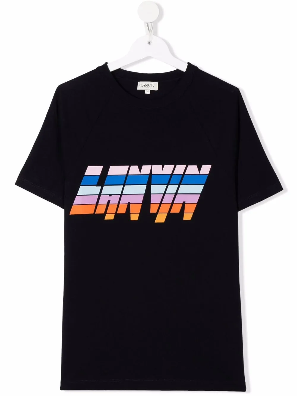 

Lanvin Enfant playera con logo estampado - Azul