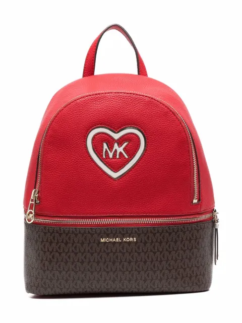 Michael Kors Kids شنطة ظهر بجزء بنقش مونوغرام