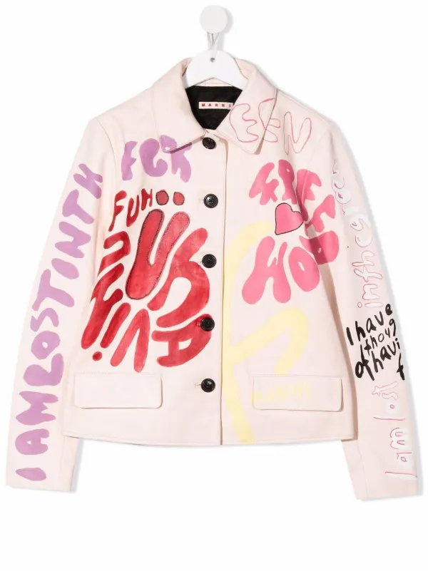 Marni Kids TEEN graphic-print Buttoned 