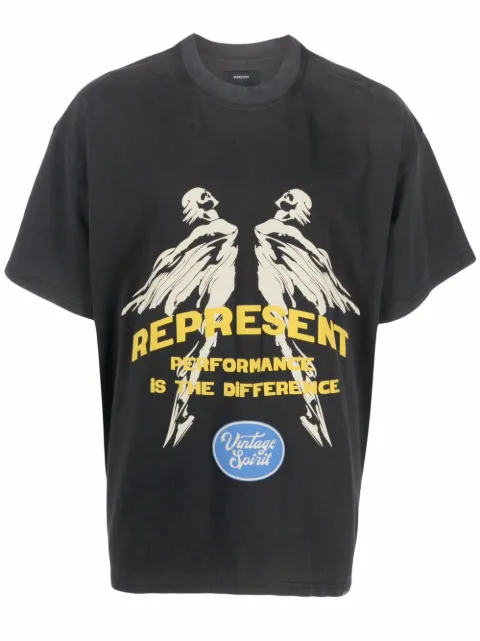 represent logo印花t恤