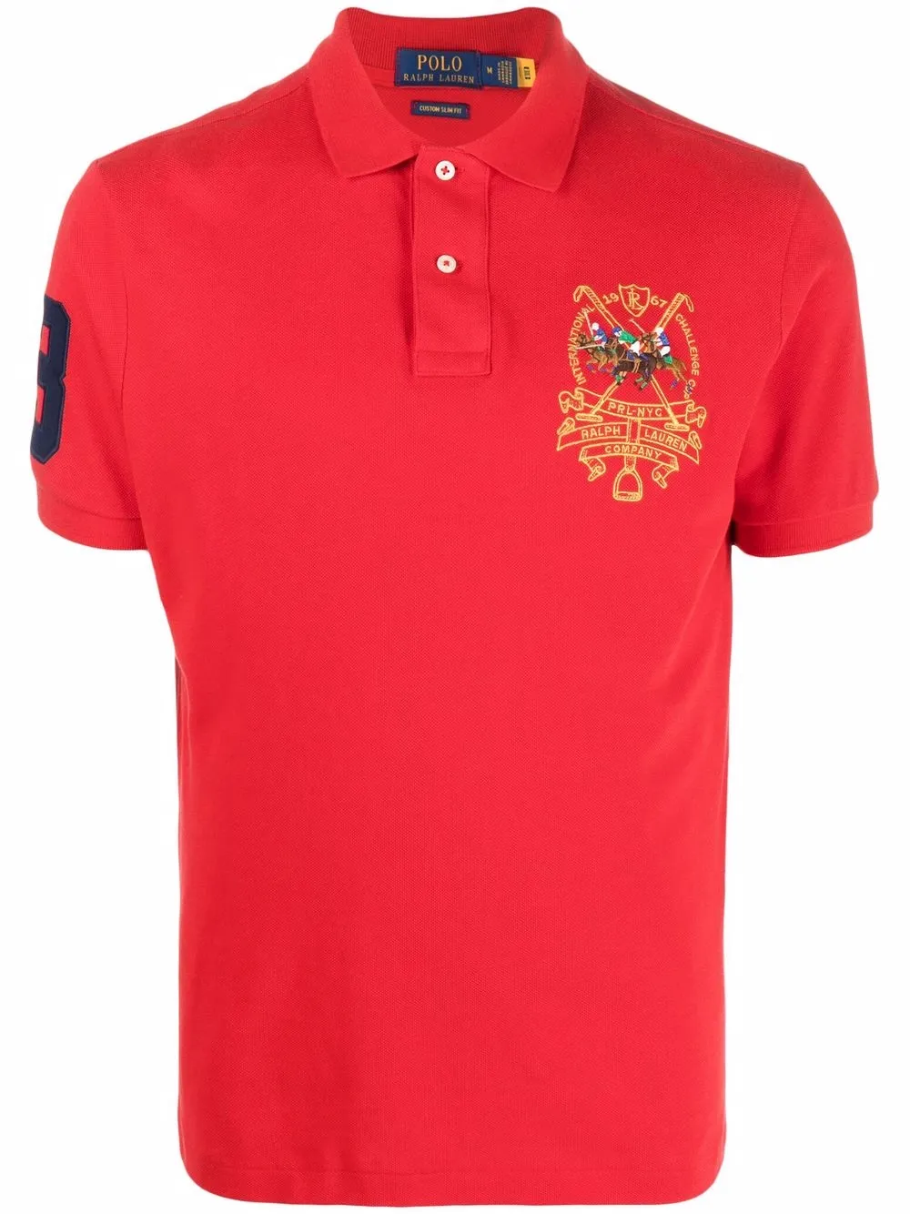 

Polo Ralph Lauren playera tipo polo con logo bordado - Rojo