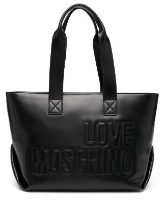 Love Moschino logo-embossed Backpack - Farfetch