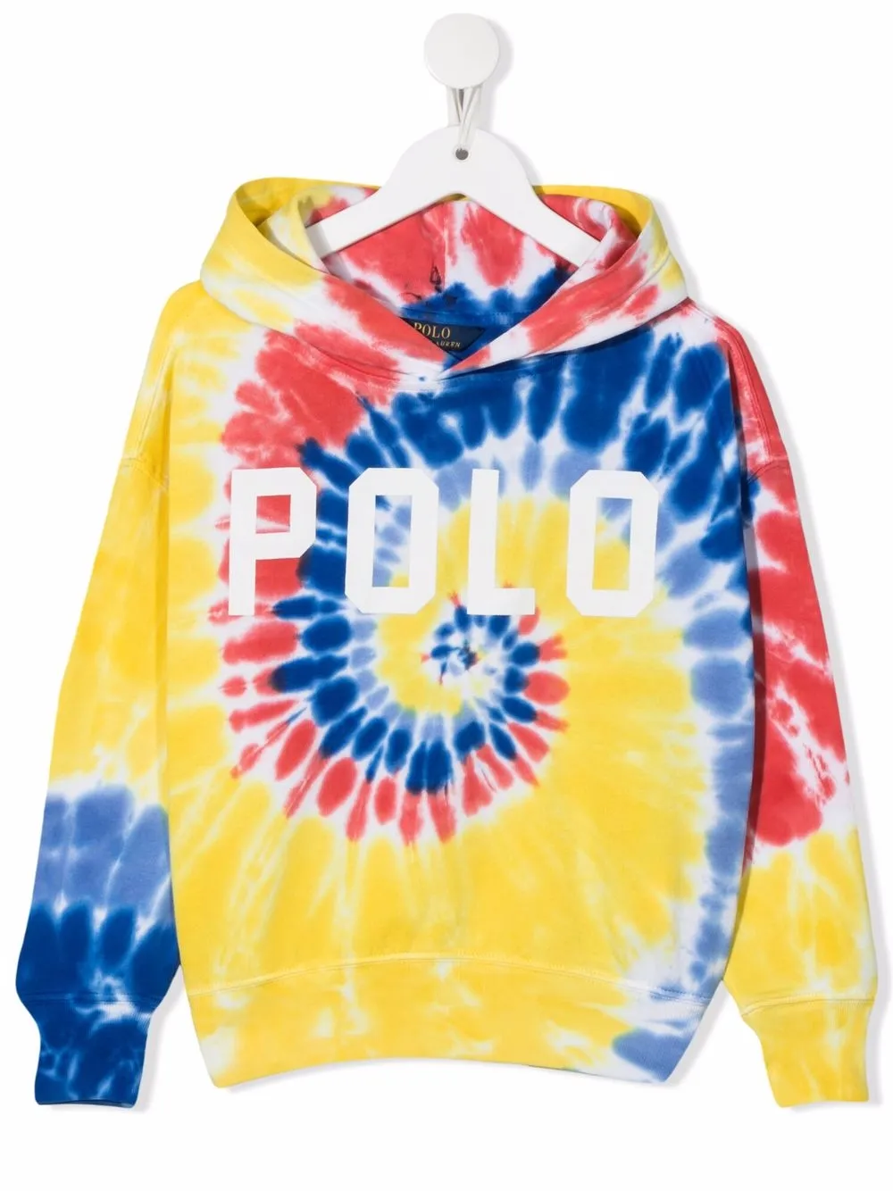 

Ralph Lauren Kids hoodie con estampado tie-dye - Azul