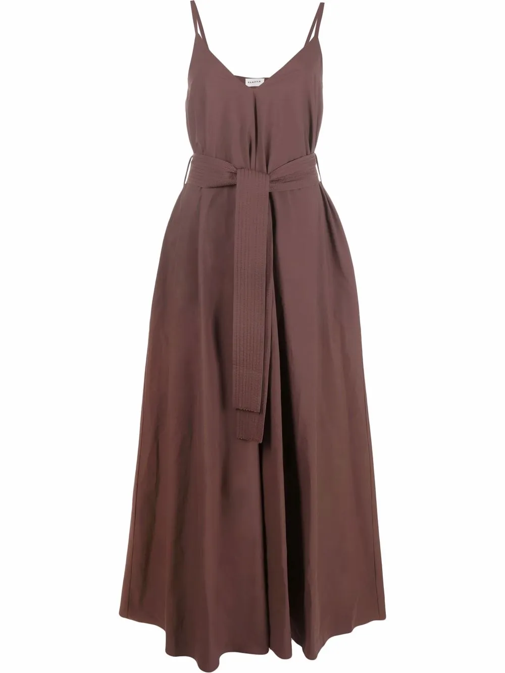 

P.A.R.O.S.H. tie-waist maxi dress - Brown