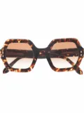 Isabel Marant Eyewear tortoiseshell hexagonal-frame sunglasses - Brown