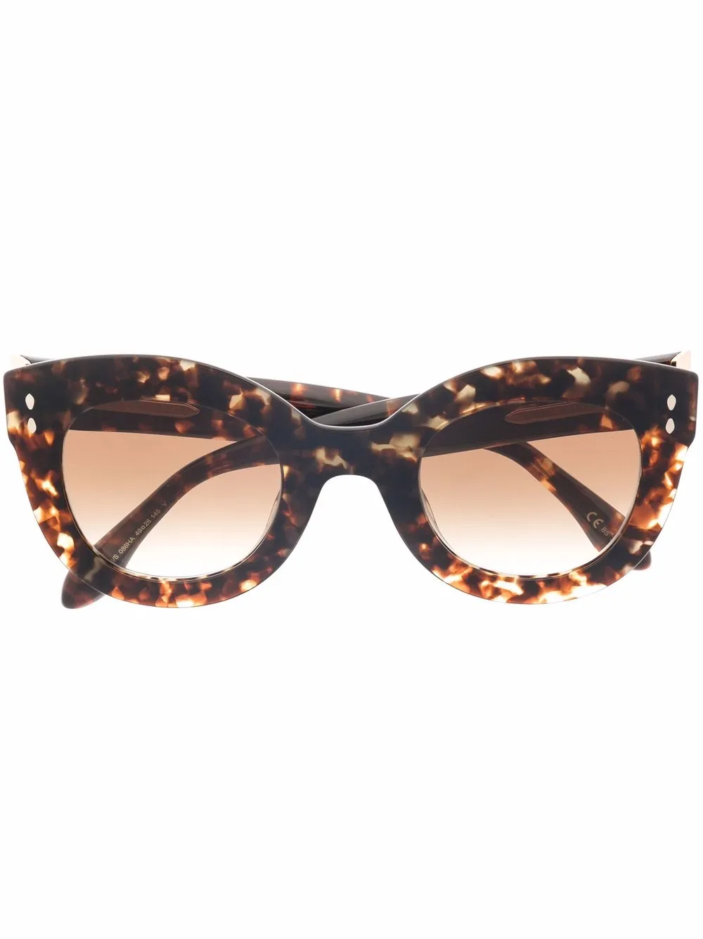 

Isabel Marant Eyewear lentes de sol cat eye estilo con efecto carey - Marrón