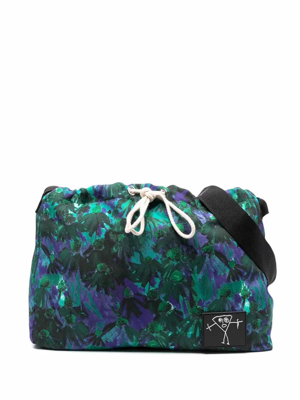 

Plan C bolsa de hombro con estampado abstracto - Verde