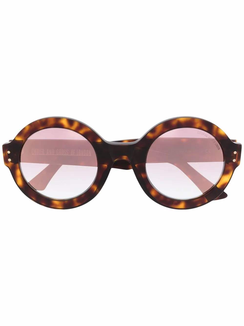 

Cutler & Gross tortoiseshell round-frame sunglasses - Brown
