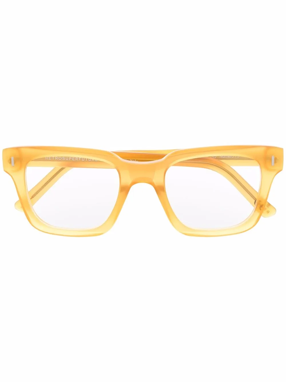 

Retrosuperfuture lentes con armazón rectangular - Amarillo