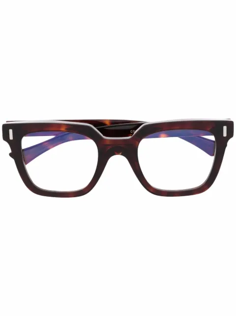 Cutler & Gross tortoiseshell square-frame glasses