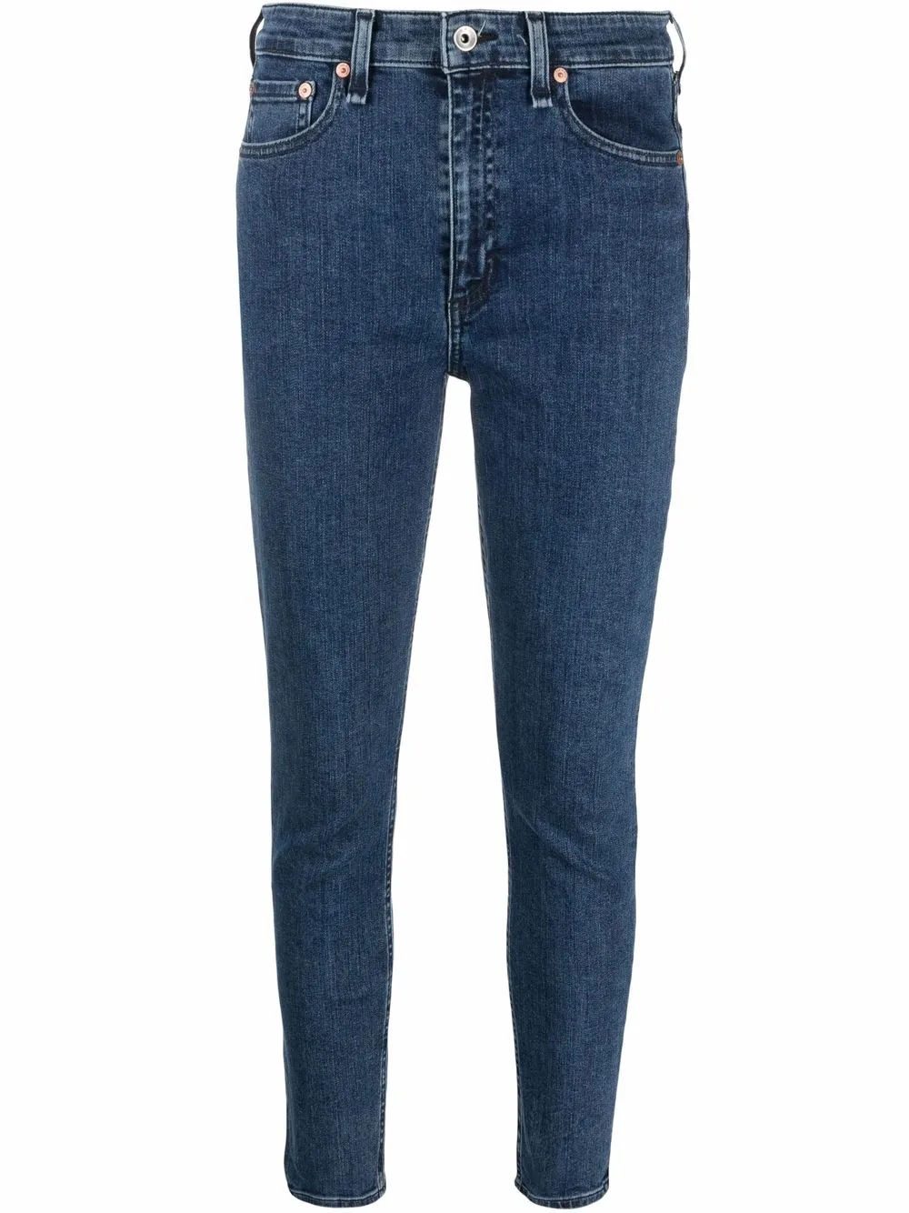 

Rag & Bone jeans capri con corte delgado - Azul