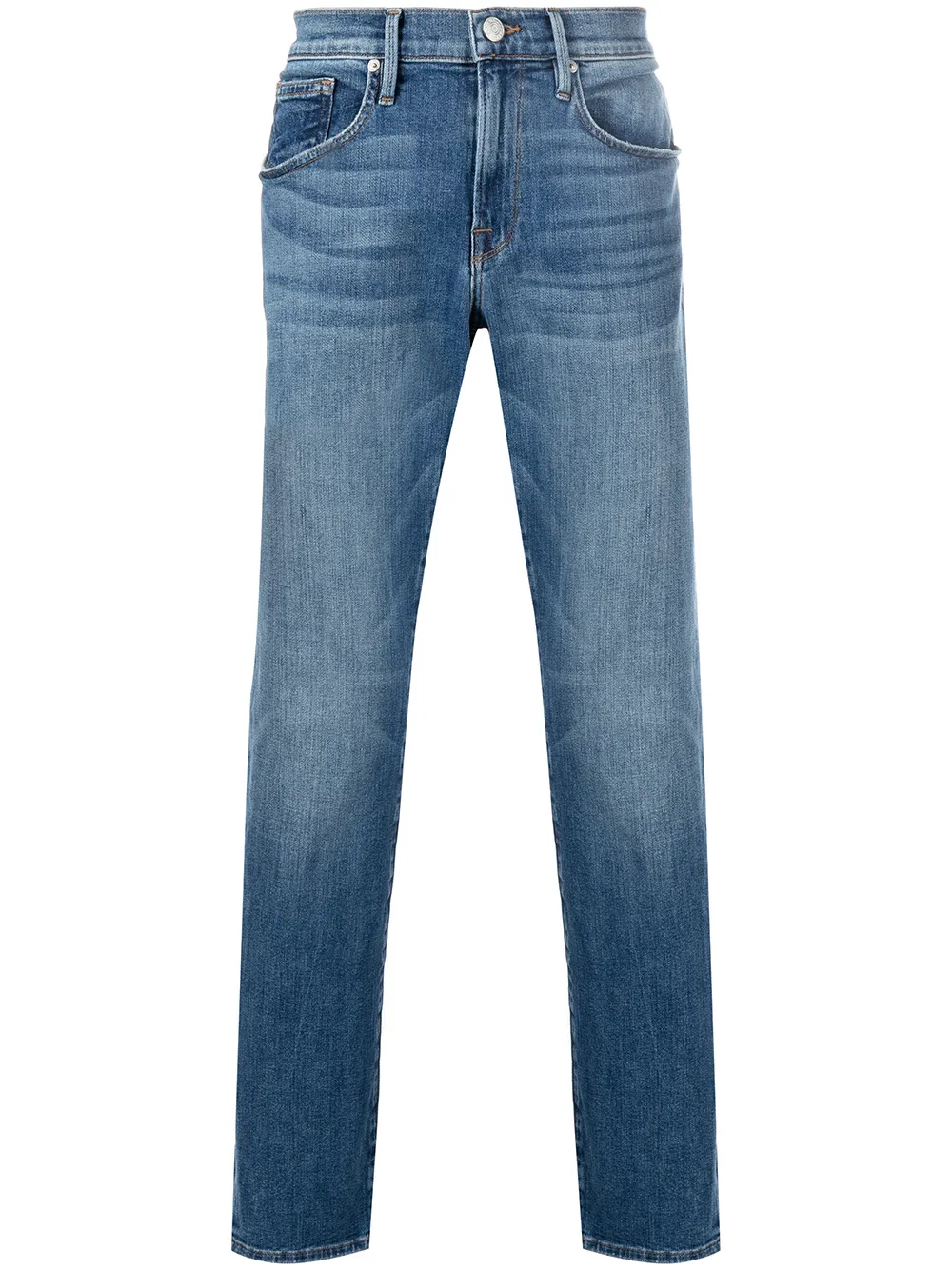 FRAME straight-leg mid-rise jeans | Blue | Image 1