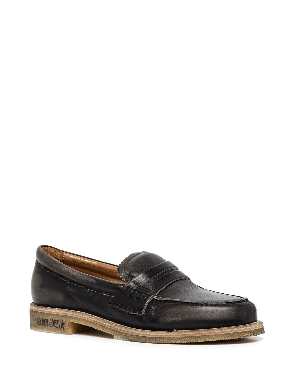 Golden Goose Leren loafers - Zwart