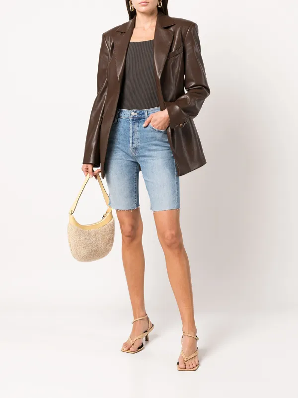 MOTHER high-waisted Skinny Denim Shorts 